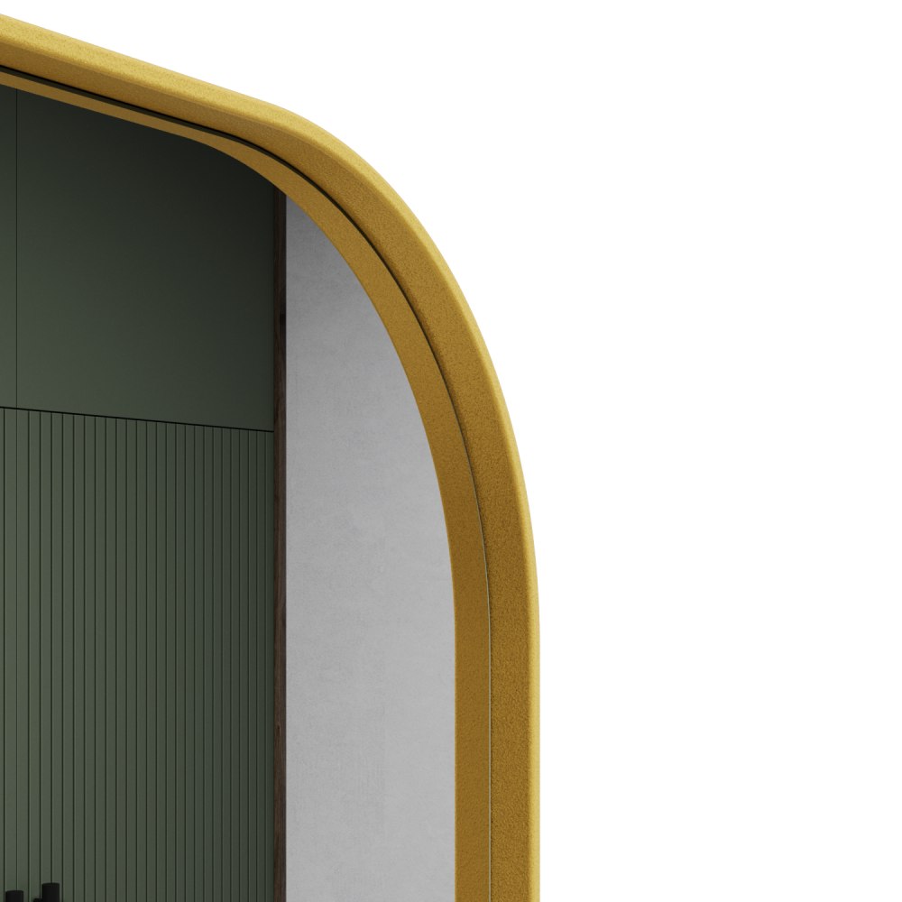 Прямоугольное зеркало в золотой металлической раме «Персия L» 180 см — фото 4