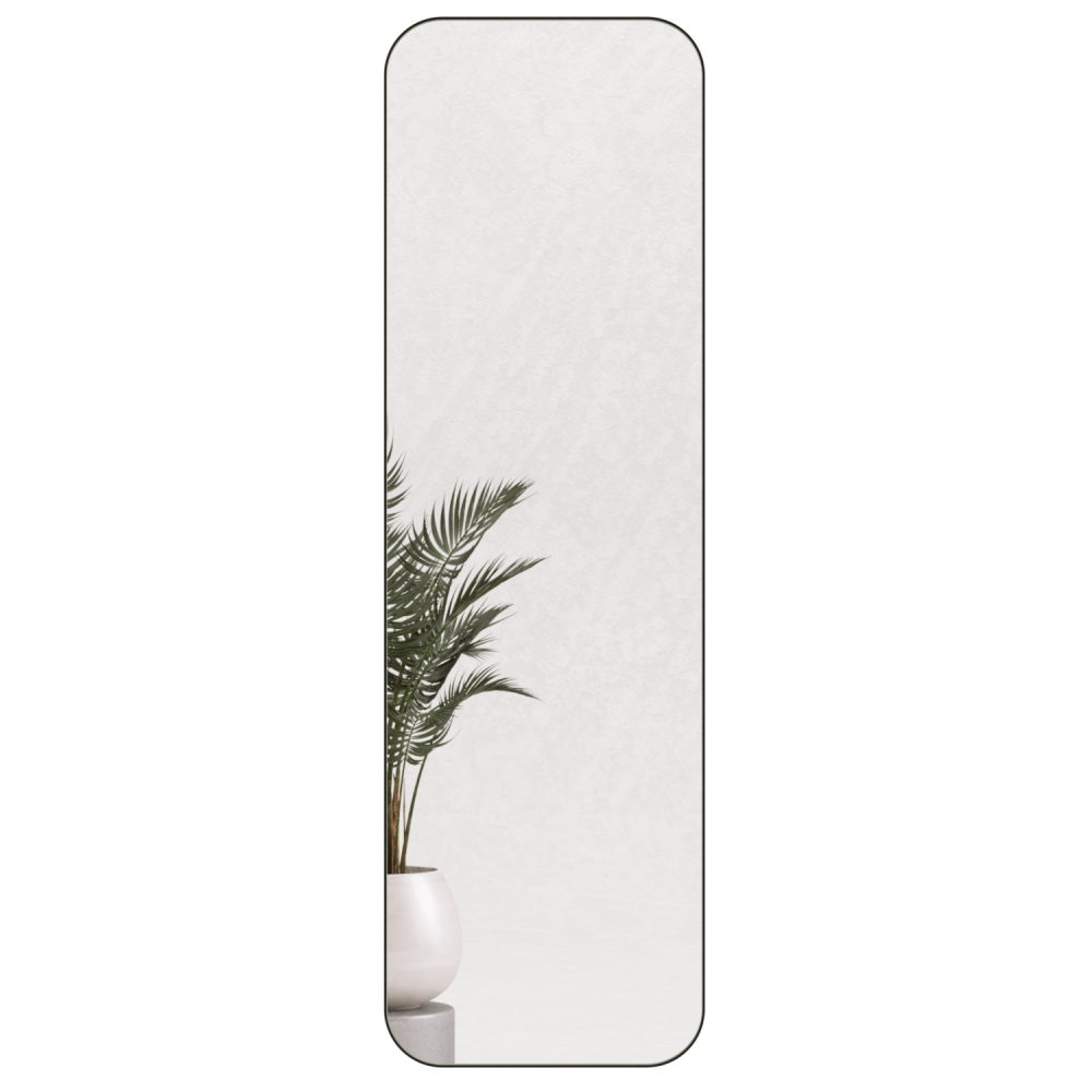 Прямоугольное зеркало в чёрной металлической раме «Персия L»180 см — фото 2