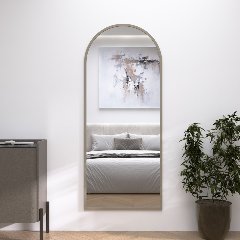 Зеркало Арка в МДФ раме RAL 7044 — фото 2