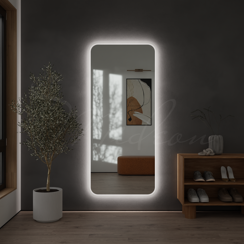 Зеркало в прихожую «Глория-XL» (Pearl-XL) с интерьерной подсветкой — фото 2