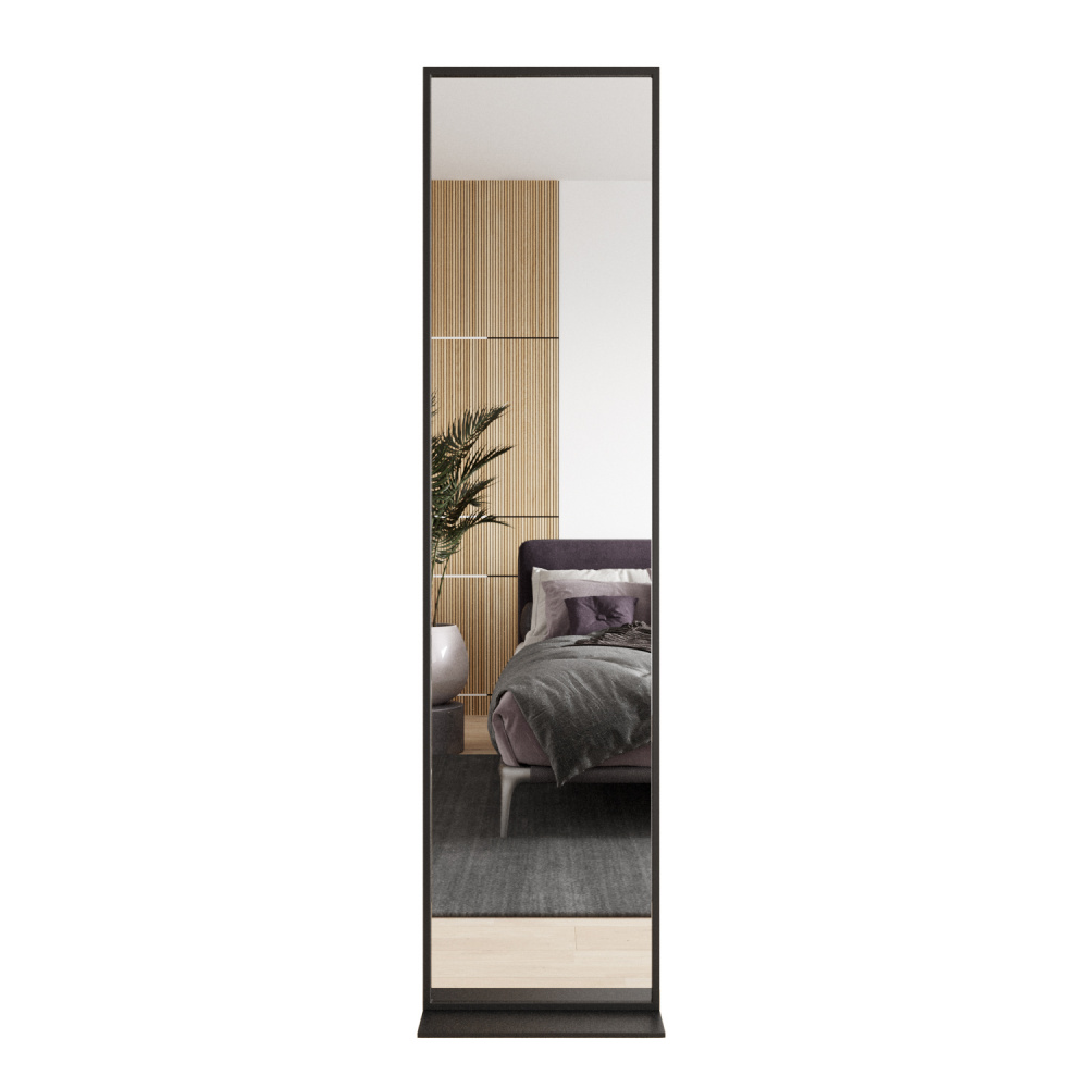 Напольное зеркало в чёрной металлической раме «Монолит»-1 185 см — фото 2