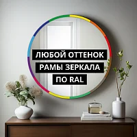 Зеркало Арка в МДФ раме белое — фото 4
